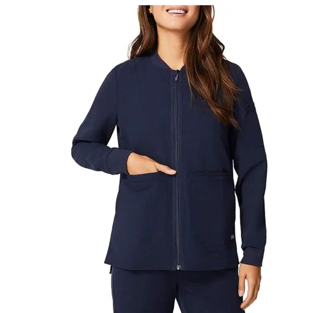 FIGS Bellery Scrub Jacket Navy Blue Nurse